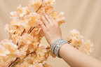 Ice Blossom Bangles Set