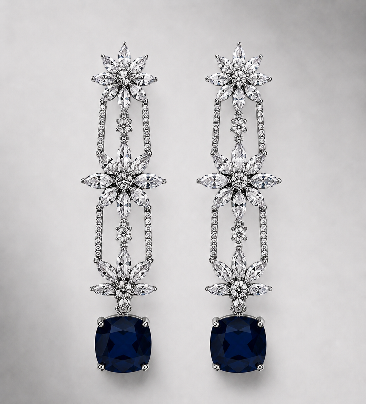 Elara Blue  Earrings Aura