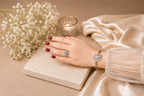 Twilight Gray Bloom Set ( Bracelet & Ring ) Aura