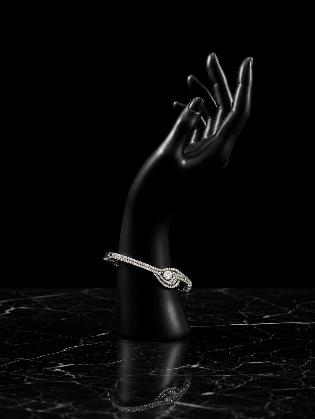 Silver Drop Bracelet Aura