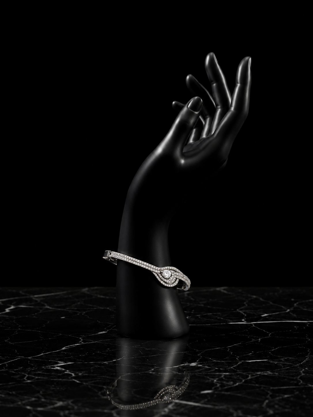Silver Drop Bracelet Aura