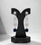 Elara Blue  Earrings Aura