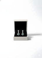 Emerald Teardrop Charm-AURA set