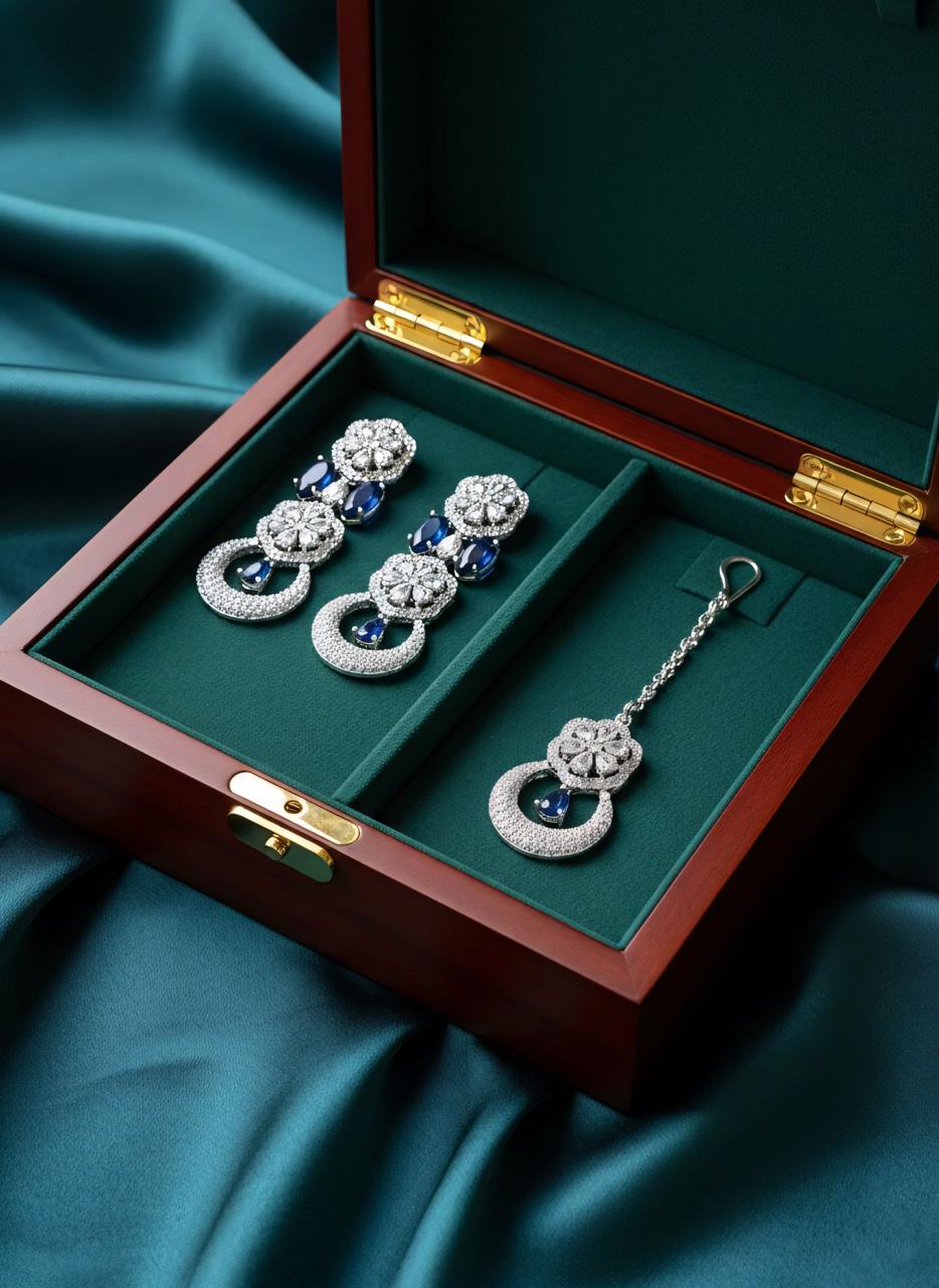 One Carat Azure Radiance Regal-Majestic Set