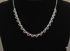 Elegance Pink Crystal Necklace & Earrings Set-AURA set