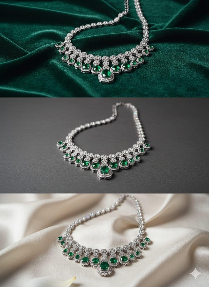 Emerald Grace Necklace-Majestic set