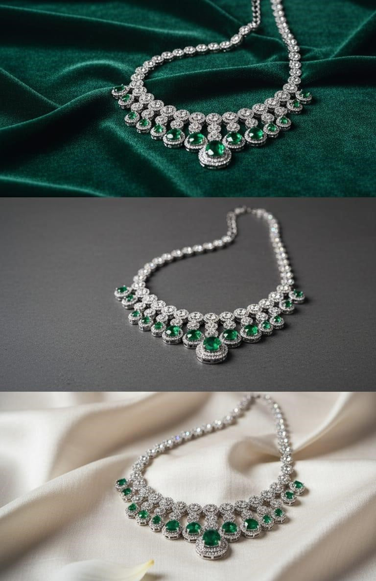 Emerald Grace Necklace-Majestic set