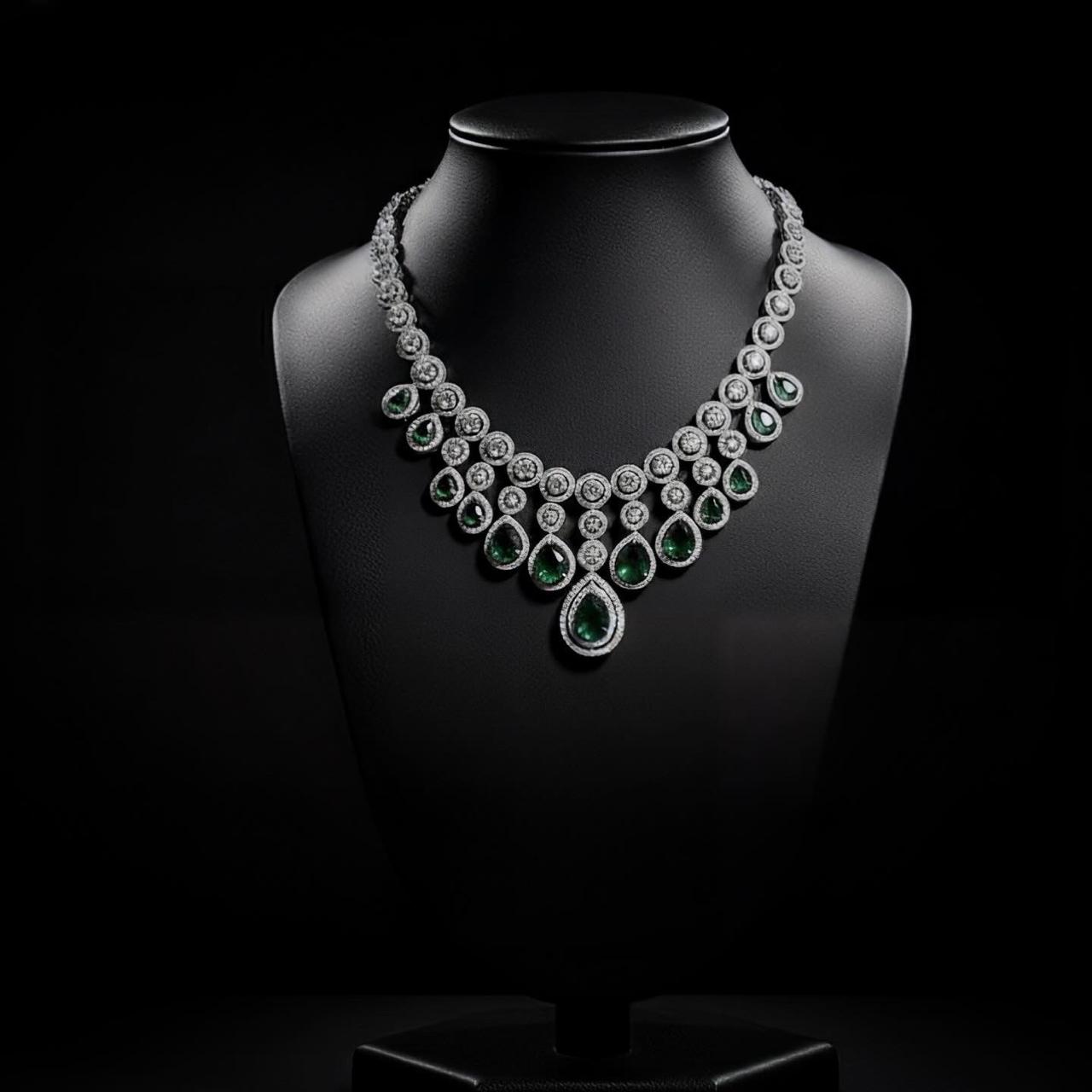 Emerald Grace Necklace-Majestic set