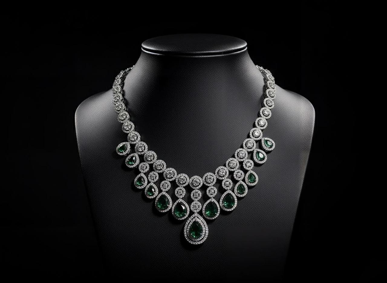 Emerald Grace Necklace-Majestic set