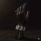 Emerald Glow Green & White Stone Bracelet-Majestic