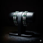 Emerald Glow Green & White Stone Bracelet-Majestic